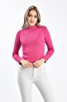 Modkofoni Balıkçı Yaka Düğme Detaylı Pembe Kadın Bluz