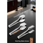 3’lü İnox Çelik Mutfak Maşa Seti - Makarna Pasta Salata Çok Amaçlı Maşa 3 lü SET 722225