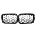 3 SERISI E36 1997-1999 IÇIN UYUMLU DIAMOND PANJUR (BÖBREK) PIANO BLACK  ÇERÇEVE