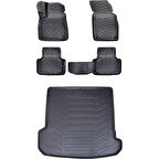 Audi Q7 2016 Sonrası 3D Araca Özel Paspas ve Bagaj Havuzu Set