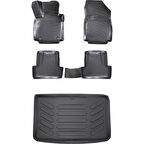 Renault Captur 2013-2020 3D Araca Özel Paspas ve Bagaj Havuzu Set