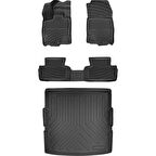 Mercedes-Benz S Serisi 2006-2013 W221 (Kısa Şasi) 3D Araca Özel Paspas ve Bagaj Havuzu Set