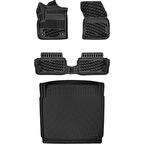 Citroen C3 Elektrikli 2024 Sonrası (Sabit Zemin) 3D Araca Özel Paspas ve Bagaj Havuzu Set