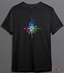 BUMETA Renkli Pusula Unisex Tişört T-Shirt