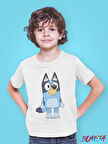 Bumeta Bluey Sevimli Köpek Kardeşler Bluey Çocuk Tişört T-shirt