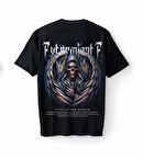 Bumeta Exterminate Dark Angel of Death Oversize Unisex Tişört T-Shirt