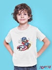 Bumeta Super Mario Captain America Çocuk Tişört T-shirt