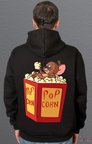 Bumeta Tom And Jerry Pop Corn Kedi Çizgi Film Sweatshirt Unisex Kapüşonlu Hoodie