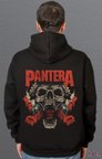 Bumeta Pantera Skull Kuru Kafa Heavy Metal Baskılı Sweatshirt Unisex Kapüşonlu Hoodie