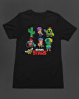 Bumeta Brawl Stars Brawlstar All Karakter Characters Baskılı Unisex Tişört T-Shirt