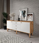 Afilli Bohem Konsol 3 Çekmeceli 2 Kapaklıtamamı Mdf