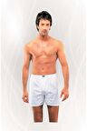Erkek Paçalı Külot 3lü Paket - Beyaz - S 1014