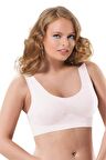 Kadın Beyaz Sporcu Sütyen