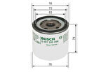 Bosch 451103298 Yağ Filtresi Fıesta Fusıon 1.25 1.4 01 > Focus Cma 03 07 Focus 1.4 1.6 Mondeo Kuga S Ma1.6 Eco 07 > Saab 9 5 2.0 2.3 Volvo C30 S40 S80 V40 V50 V60 V69