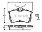 Bosch 0986424661 Arka Fren Balatası Honda Accord VII 98-07 43022SEAE01