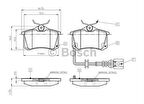Bosch 0986424813 Arka Fren Balatası Ibiza IV 1.2 1.4 16V 1.9TDI 02-Polo 01- 1343514