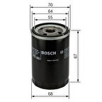 Bosch 0986452058 Yağ Filtresi Aveo Kalos 1.2I Sedan HB 05-Matiz Spark 0.8I HB 1.0L HB 05- 25183779