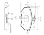 Bosch 0986460943 Ön Fren Balatası İnce Golf II III 84-92 Jetta II 89-92 Passat II III 85-97 Scirocco II 83-92 Inca 99-00 1HM698151A