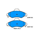 Bosch 0986460949 Ön Fren Balatası Escort 90-00 Orion 1.3 1.4 1.6 90-93 Fişsiz 6500952