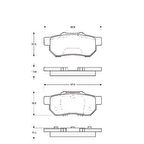 Bosch 0986461131 Arka Fren Balatası Honda Civic 92-00 Jazz City 04-CRX Integra 88-96 43022SO4E02