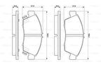 Bosch 0986461759 Ön Fren Balata Honda Civic 1.6 1992-2000 Cr91-Crz 10- 45022S04V10
