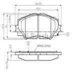 Bosch 0986494240 Fren Balatası Ön Toyota Corolla 07-12 Auris 07-12 Urban Cruiser 09-Trezia 10-RAV4 06- 446512610