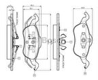 Bosch 0986494284 Ön Fren Balatası Focus 1.6 16V 1.8 16V 1.8TDCI 2.016V 98-03 TAMT2K021FCS