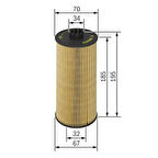 Bosch 1457429152 Yağ Filtresi Passat 97-05 A4 98-08 A6 98-05 A8 94-03 Superb 02-08 2.5TDI AYM BDG AKN AFB 056115561G