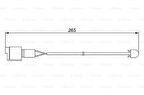 Bosch 1987474904 Disk Balata İkaz Kablosu Arka 260mm 