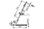 Bosch 1987481428 Ön Sağ Fren Hortumu P407 P407 Sw Coupe C5 III 04>
