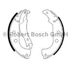 Bosch F026004626 Arka Fren Balatası Pabuç Doblo Albea 1.2 1.3 1.4 1.6 1.8 77362453