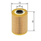 Bosch F026407073 Yağ Filtresi A17DTC Z17DTJ Z17Dtr Astra H Zafira B Astra J Mokka Corsa D Meriva A 5650375