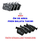 Toyota Corolla 2019-2024 Ön ve Arka Fren Balata Takımı (Manuel El Freni)