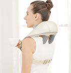 Ovmalı Isıtmalı Yoğurmalı Boyun Sırt Bel Masaj Aleti Akunpunktur Çok Amaçlı Taşınabilir Masaj Cihazı