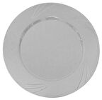 Gümüş Kristal Mika Tabak 6 Adet