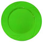 Yeşil Kristal Mika Tabak 6 Adet