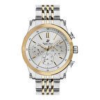 Beverly Hills Polo Club BP3142X.330 Erkek Kol Saati – Silver Gold Çelik Kasa ve Kordon, Multifonksiyon Quartz Mekanizma