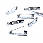 Metal Broş iğnesi 25 Adet 2.5 cm
