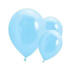 Metalik Açık Mavi Balon 12 İnch 25 Adet