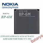 Nokia BP-6M Batarya Nokia 3250 6233 6280 6151 6234 6270 6233 6280 6288 9300 9300i N73 N93 Uyumlu Batarya
