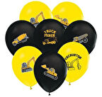 Benim Marifetlerim inşaat Temalı Balon 12 inch 30 Adet