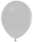 Benim Marifetlerim Düz Gri Balon 12 inch 5 Adet