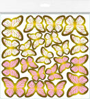 Benim Marifetlerim Pembe Kelebek Pasta Süsü 20 Adet