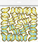 Benim Marifetlerim Mavi Kelebek Pasta Süsü 20 Adet