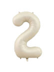 Benim Marifetlerim 2 Rakamı Krem Folyo Balon 34 inch 86 cm