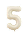 Benim Marifetlerim 5 Rakamı Krem Folyo Balon 34 inch 86 cm