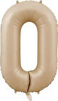 Benim Marifetlerim 0 Rakamı Karamel Folyo Balon 34 inch 86 cm