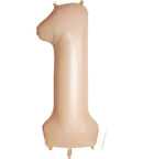 Benim Marifetlerim 1 Rakamı Karamel Folyo Balon 34 inch 86 cm