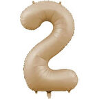 Benim Marifetlerim 2 Rakamı Karamel Folyo Balon 34 inch 86 cm