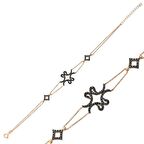 Gümüş Dört Vavlı Kadın Bileklik 